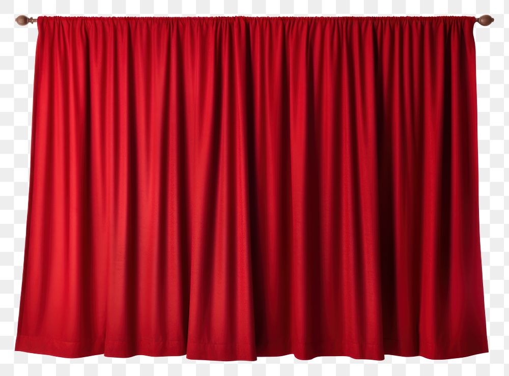 PNG A straight red curtain white background architecture elegance