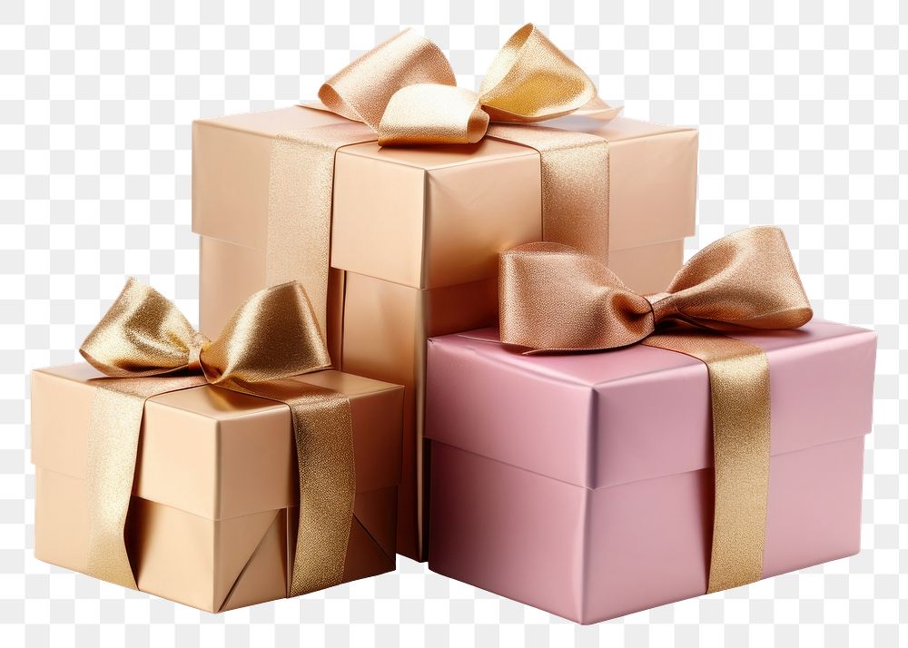 PNG Gift box ribbon white background