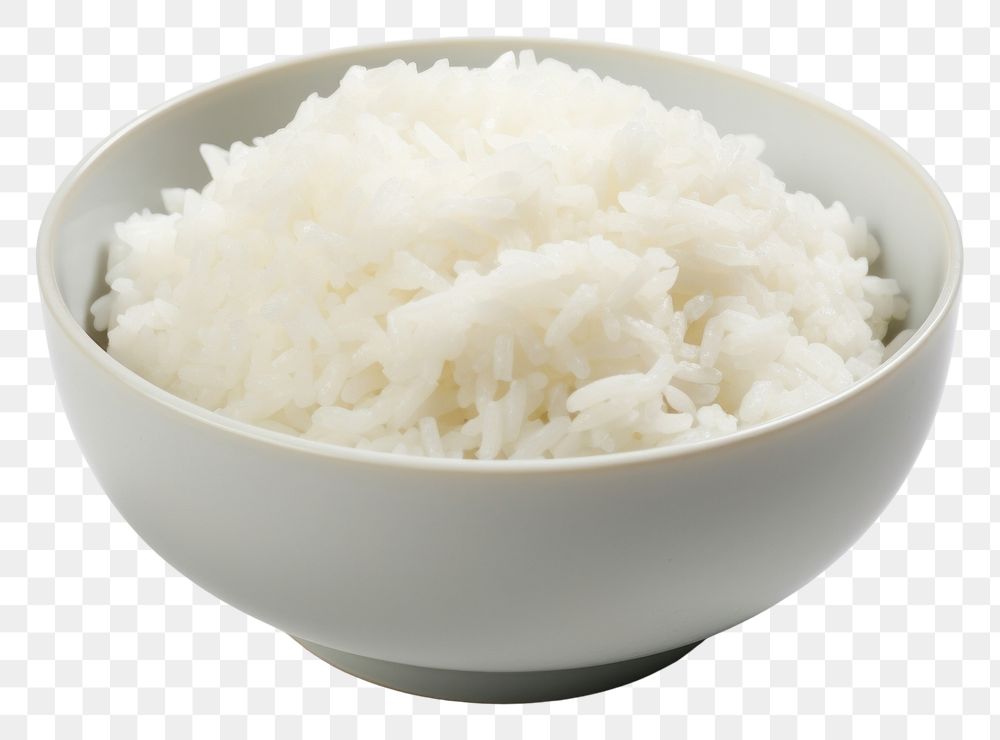 PNG Rice bowl white food freshness. AI generated Image by rawpixel.