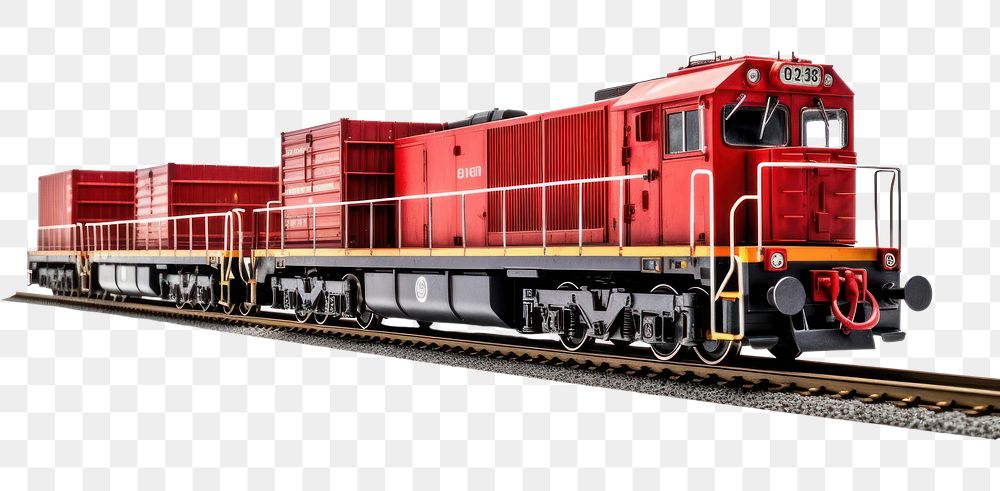 PNG Container transport train locomotive vehicle railway. AI generated Image by rawpixel.