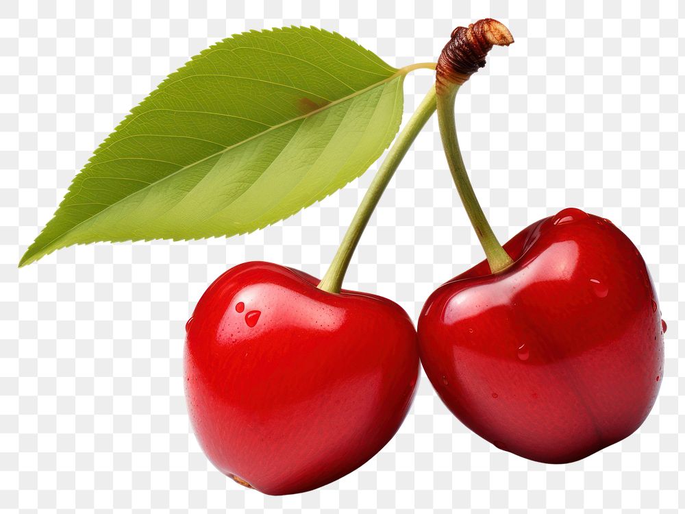 PNG Red cherry fruit plant food. 