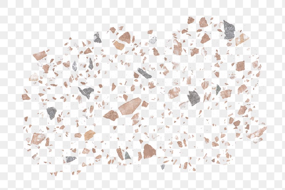 PNG Terrazzo pattern effect, transparent background