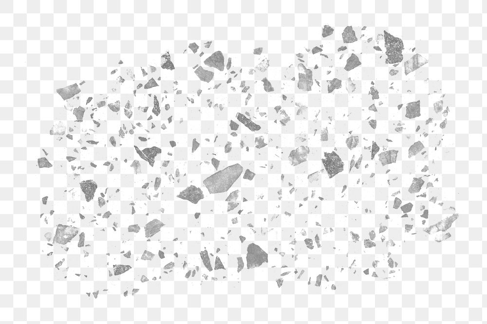 PNG Terrazzo pattern effect, transparent background