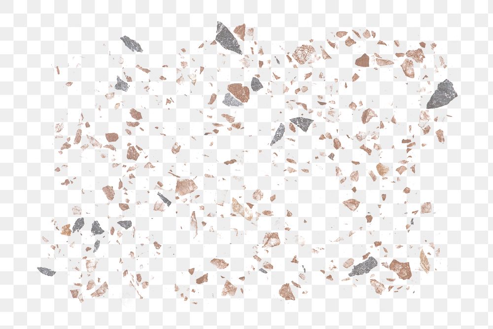 PNG Terrazzo pattern effect, transparent background