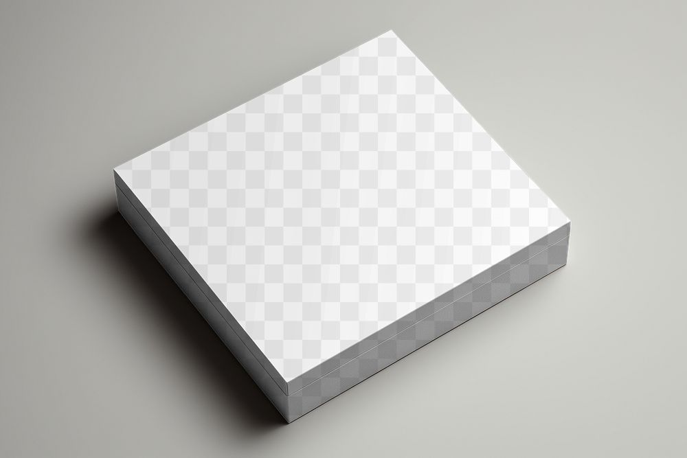 Product box png mockup, transparent design