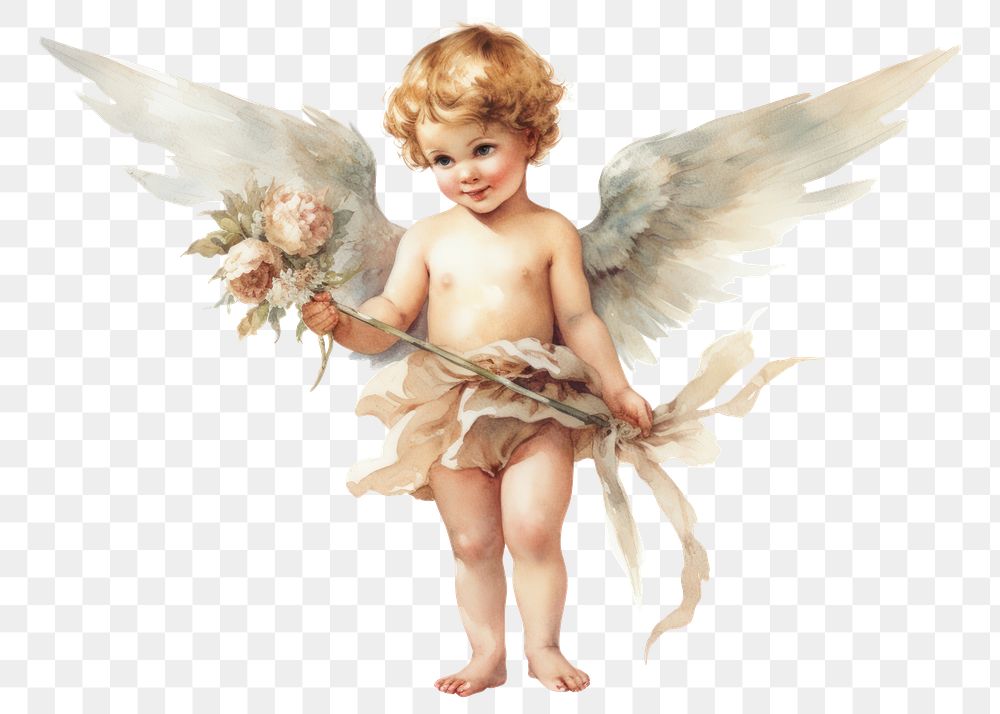 PNG Cupid watercolor Child Angel angel