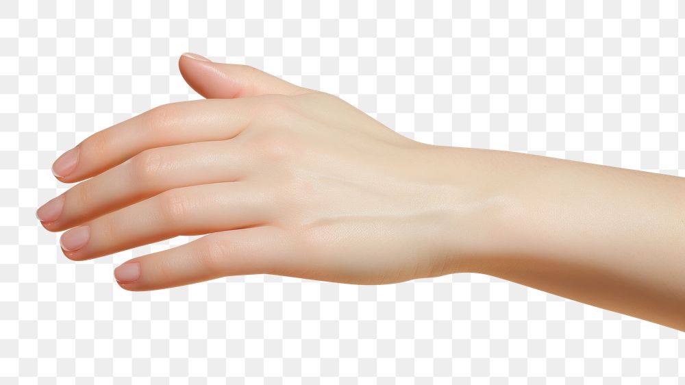 PNG Hand cream finger skin gesturing. 