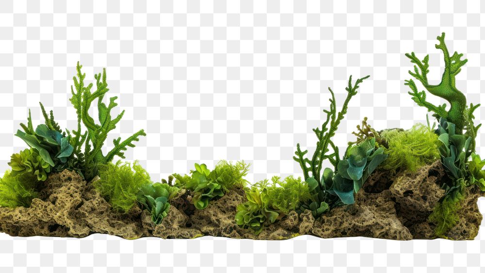 PNG Seaweed reef aquarium plant white background. AI generated Image by rawpixel.