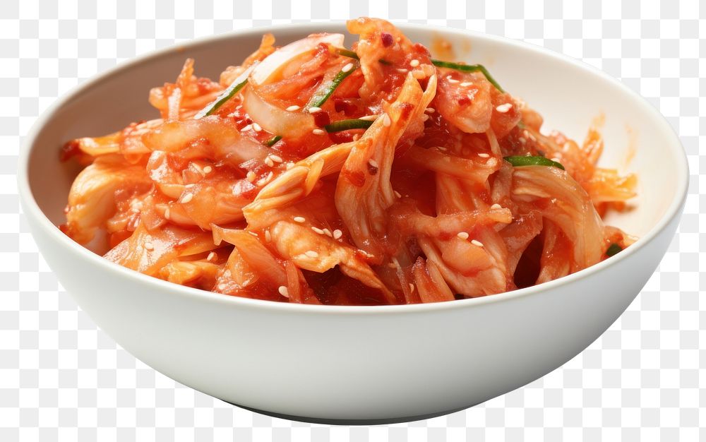 PNG Kimchi seafood meal dish. AI generated Image by rawpixel.