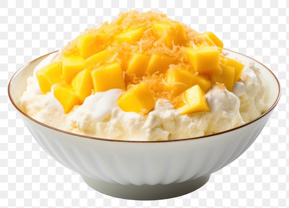 PNG Cream dessert mango food. AI generated Image by rawpixel.