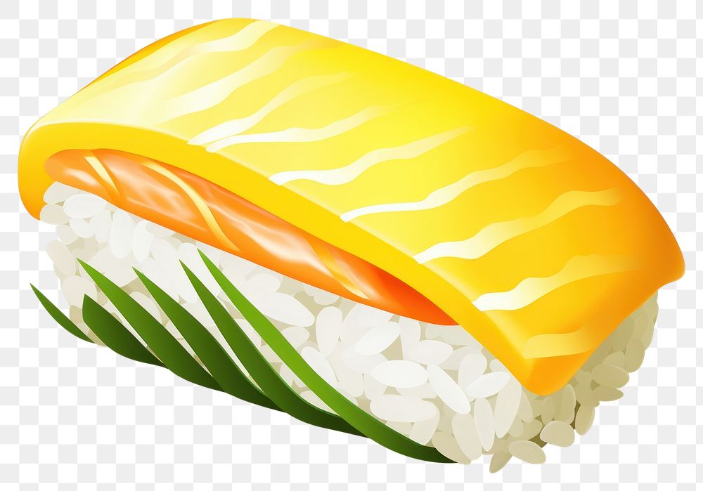PNG  Sushi rice food dish. AI generated Image by rawpixel.