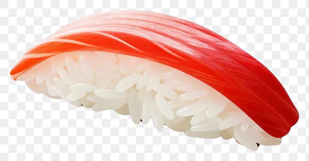 PNG  Sushi rice food white background. AI generated Image by rawpixel.