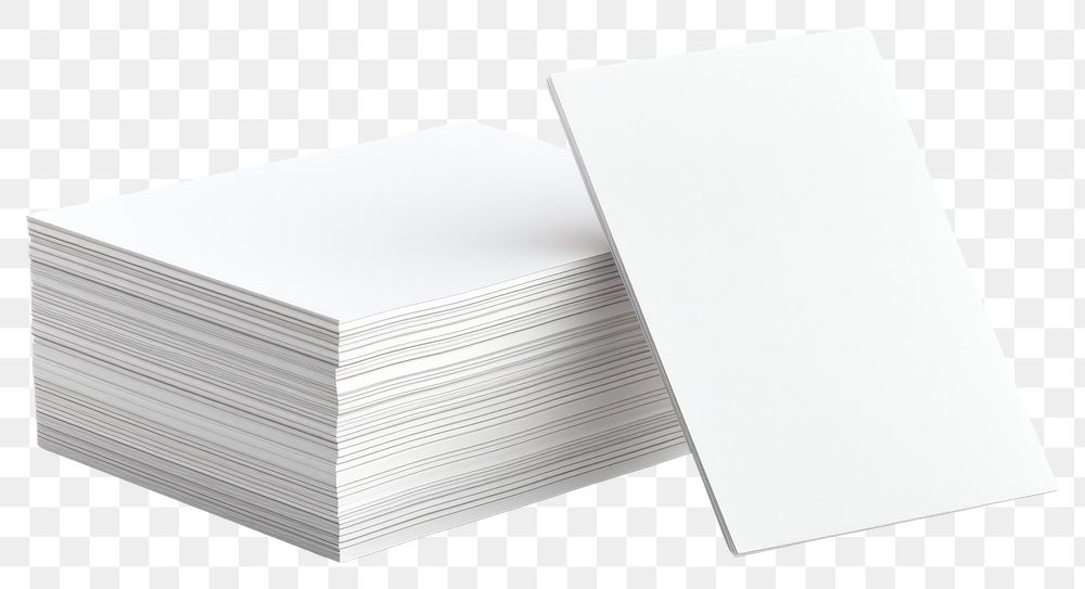 PNG Business cards paper white white background. AI generated Image by rawpixel.