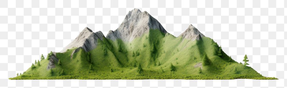 PNG  Mountain range landscape outdoors nature. AI generated Image by rawpixel.