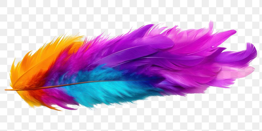 PNG  Mardi gras feather Boa purple white background lightweight. AI generated Image by rawpixel.