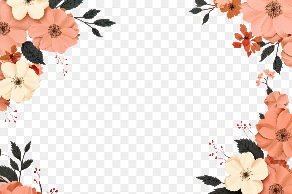 PNG  Floral pattern flower plant petal. AI generated Image by rawpixel.