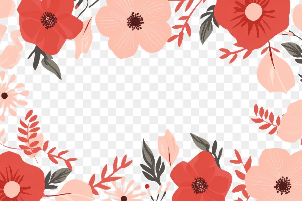 PNG  Floral pattern flower petal plant. AI generated Image by rawpixel.