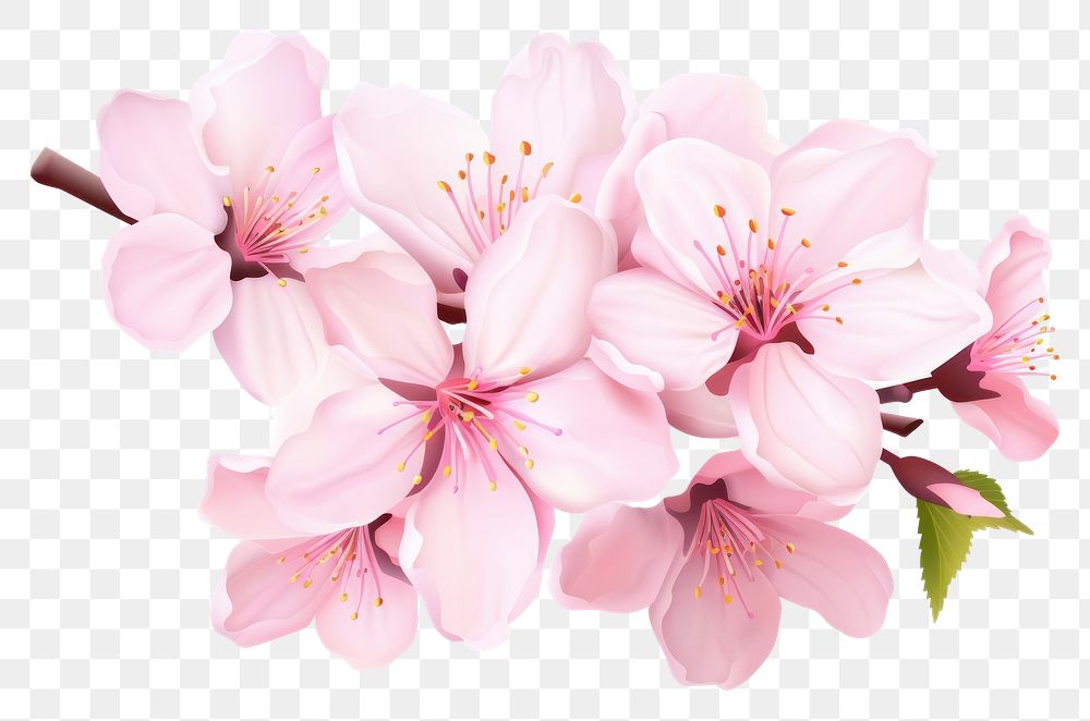 PNG Petal cherry blossom flower plant white. 