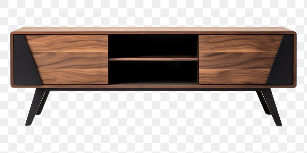 PNG  Furniture sideboard brown . AI generated Image by rawpixel.