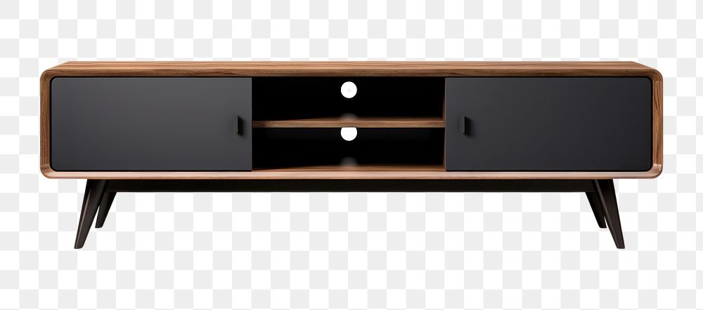 PNG  Furniture sideboard black . 