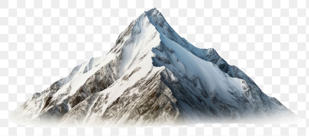 PNG  Mountain range outdoors nature snow. AI generated Image by rawpixel.