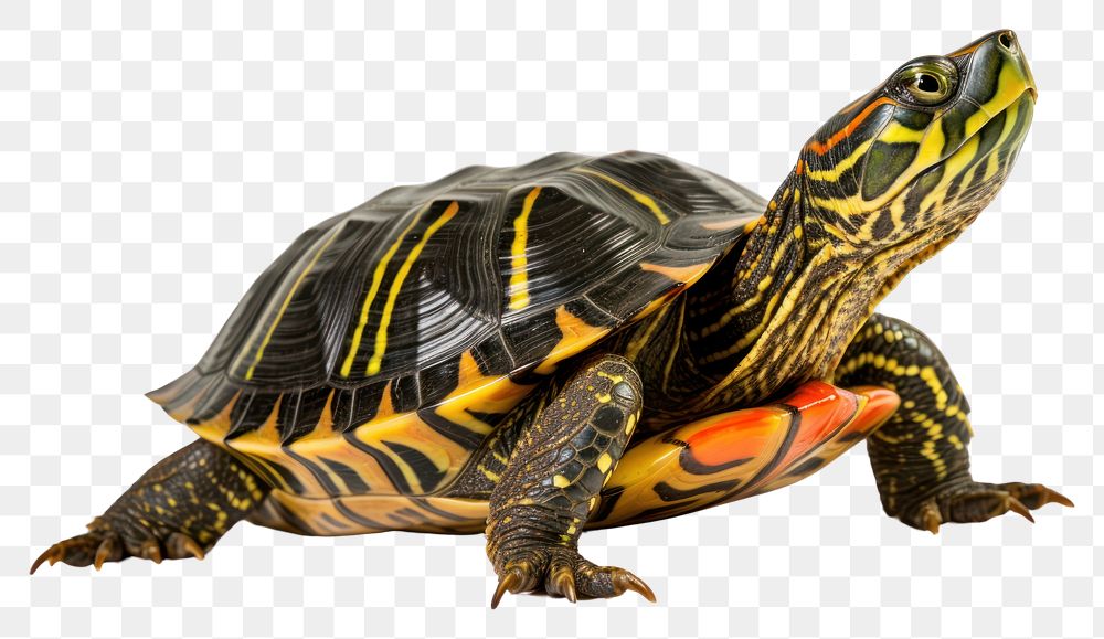 PNG Red-eared slider reptile animal turtle. 