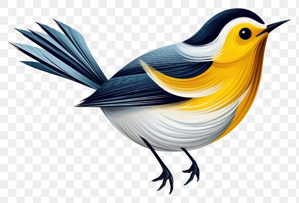PNG Bird animal yellow robin. AI generated Image by rawpixel.