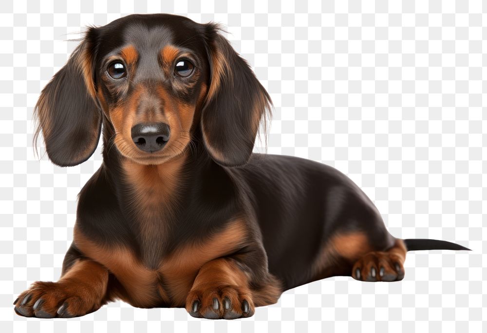 PNG  Cute dog dachshund animal mammal. AI generated Image by rawpixel.