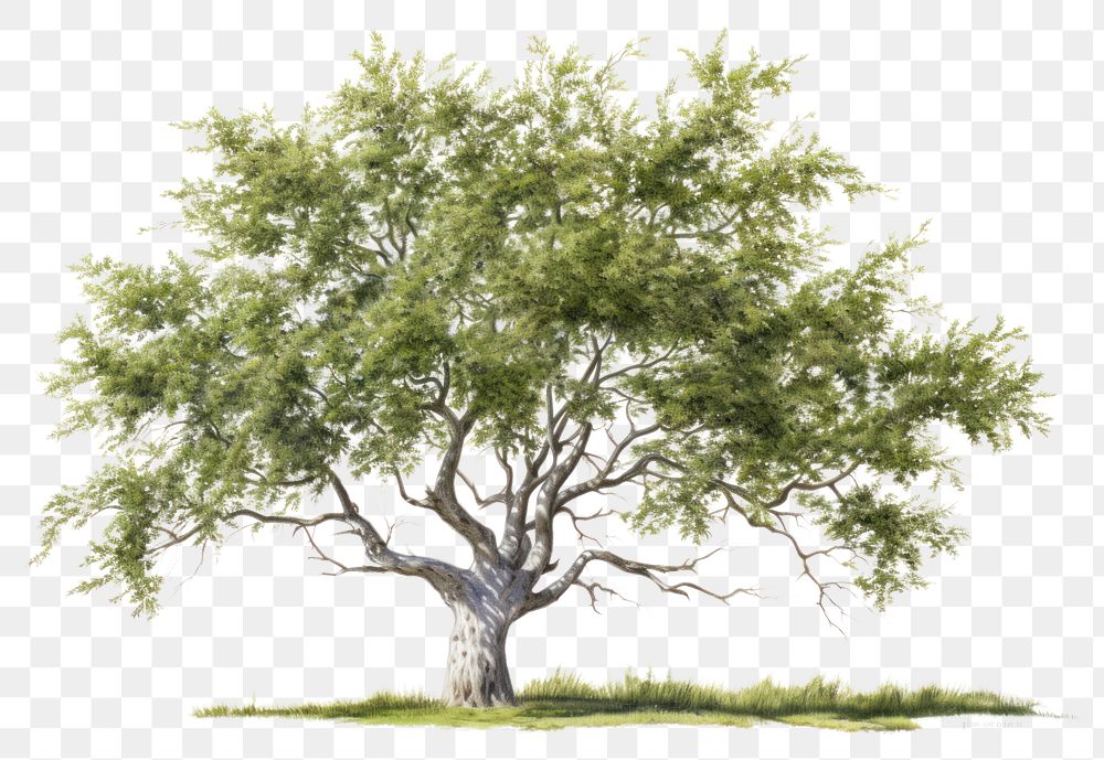 PNG Salix caprea tree plant white background tranquility. AI generated Image by rawpixel.