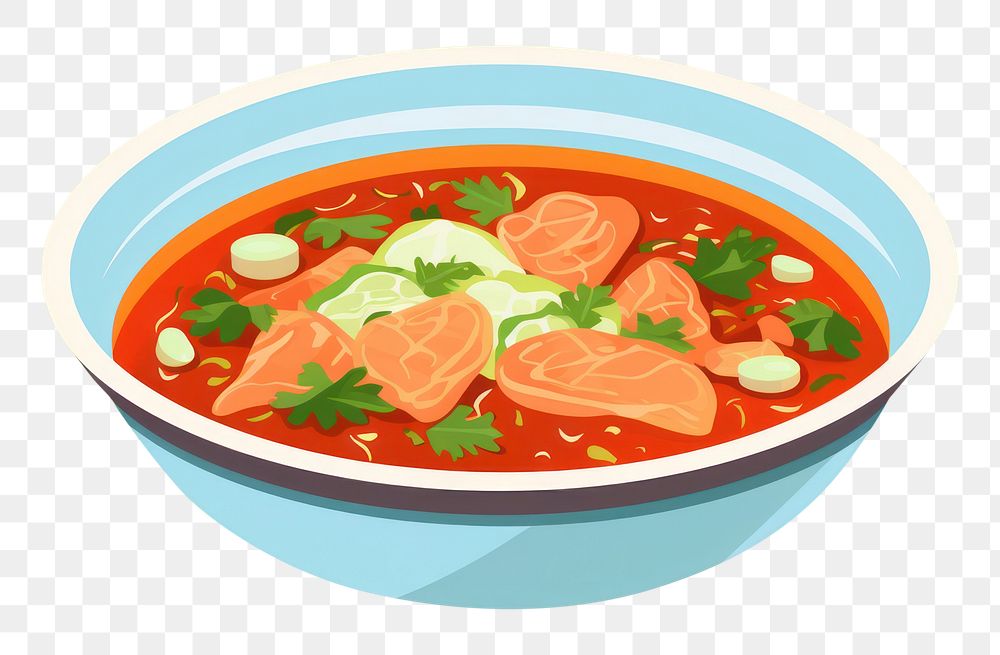 PNG Soup food meal bowl. AI generated Image by rawpixel.