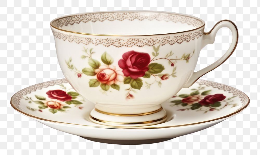 PNG Cup saucer mug tea. AI generated Image by rawpixel.