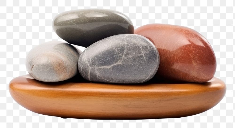 PNG Aromatherapy pebble stone white background. AI generated Image by rawpixel.