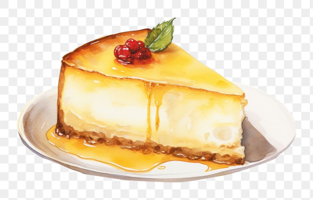 PNG Cheese Cake cake cheesecake dessert. AI generated Image by rawpixel.