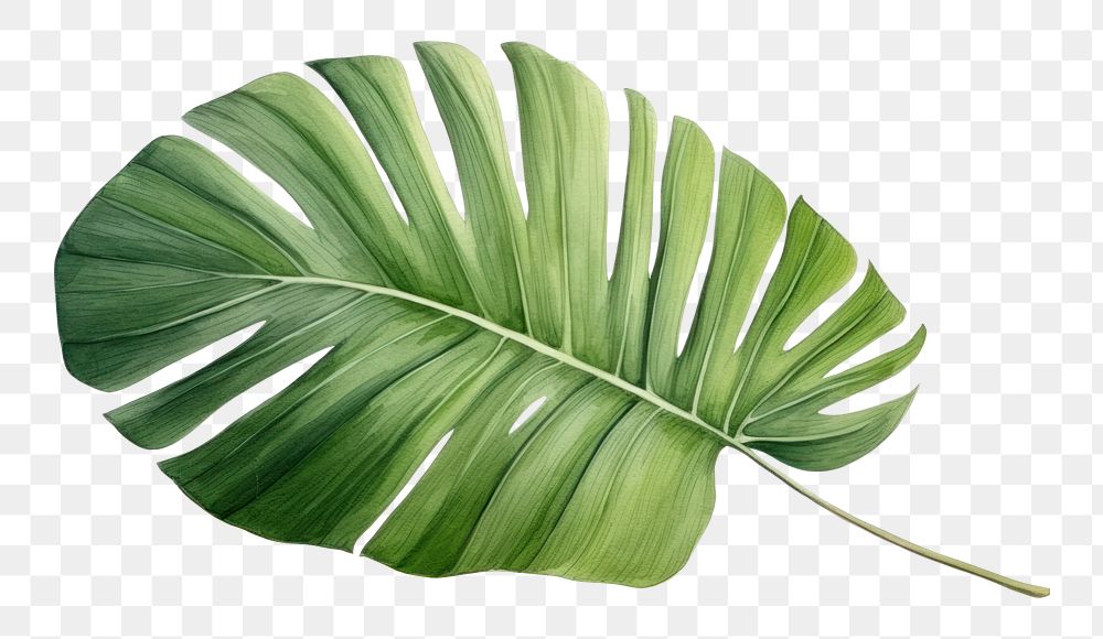 PNG Tropical leaves fan palm leaft plant white background freshness. 