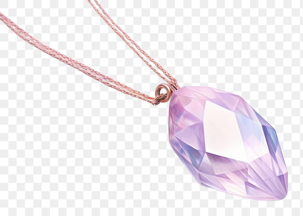 PNG Necklace gemstone jewelry pendant diamond. AI generated Image by rawpixel.