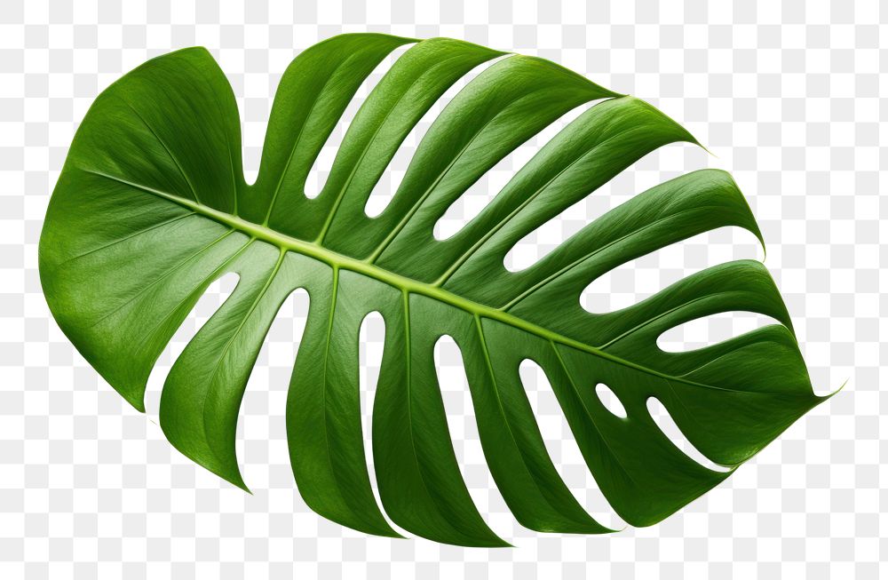 PNG Tropical leaves plant leaf white background. AI generated Image by rawpixel.