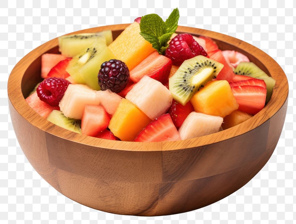 PNG Fruit salad bowl strawberry. 