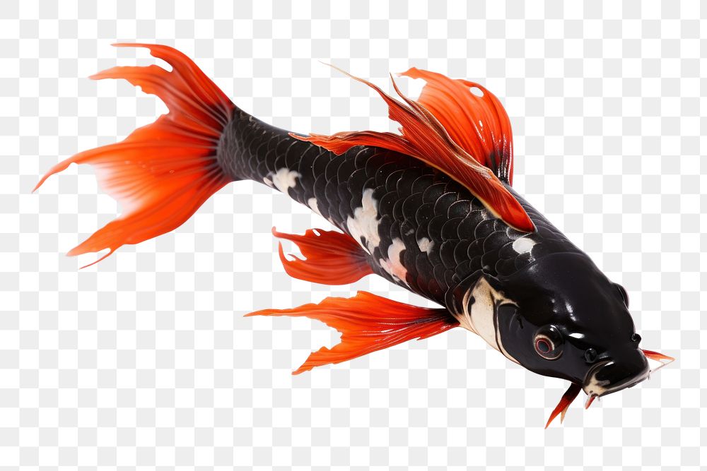 PNG Koi fish koi animal black. 