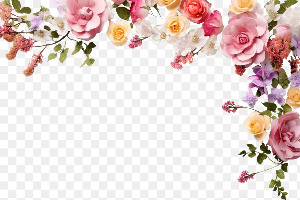 PNG Floral border backgrounds pattern flower. 