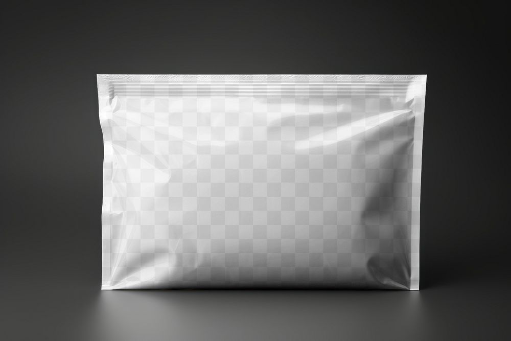 Plastic mailing bag png mockup, transparent design