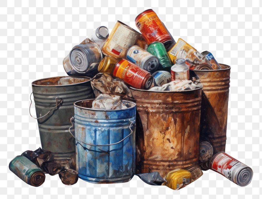 PNG Waste garbage painting drawing. 