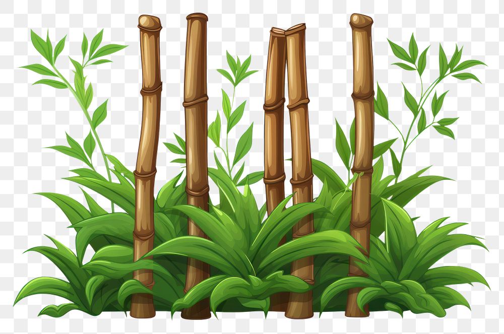 PNG Bamboo cartoon plant  