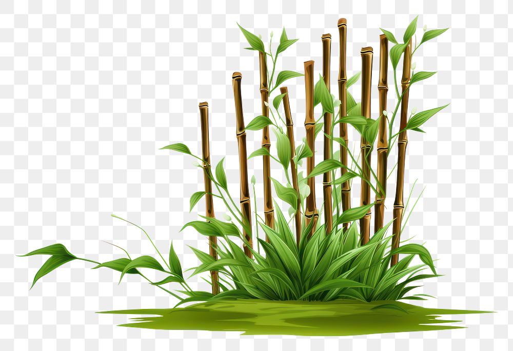 PNG Bamboo plant grass green. AI generated Image by rawpixel.