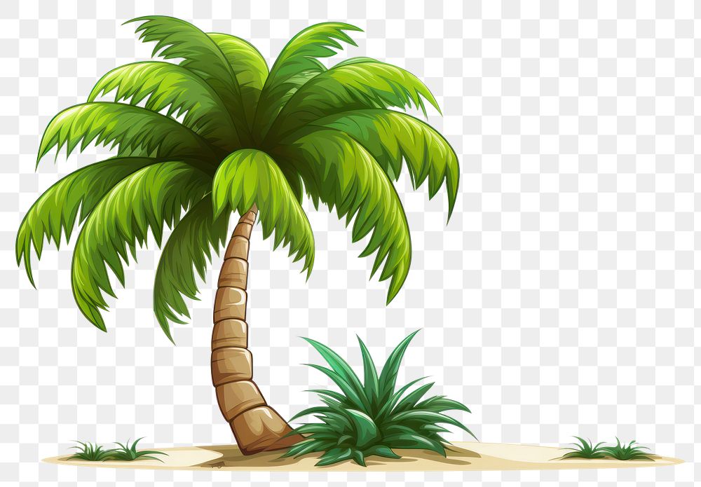 PNG Palm tree cartoon plant  