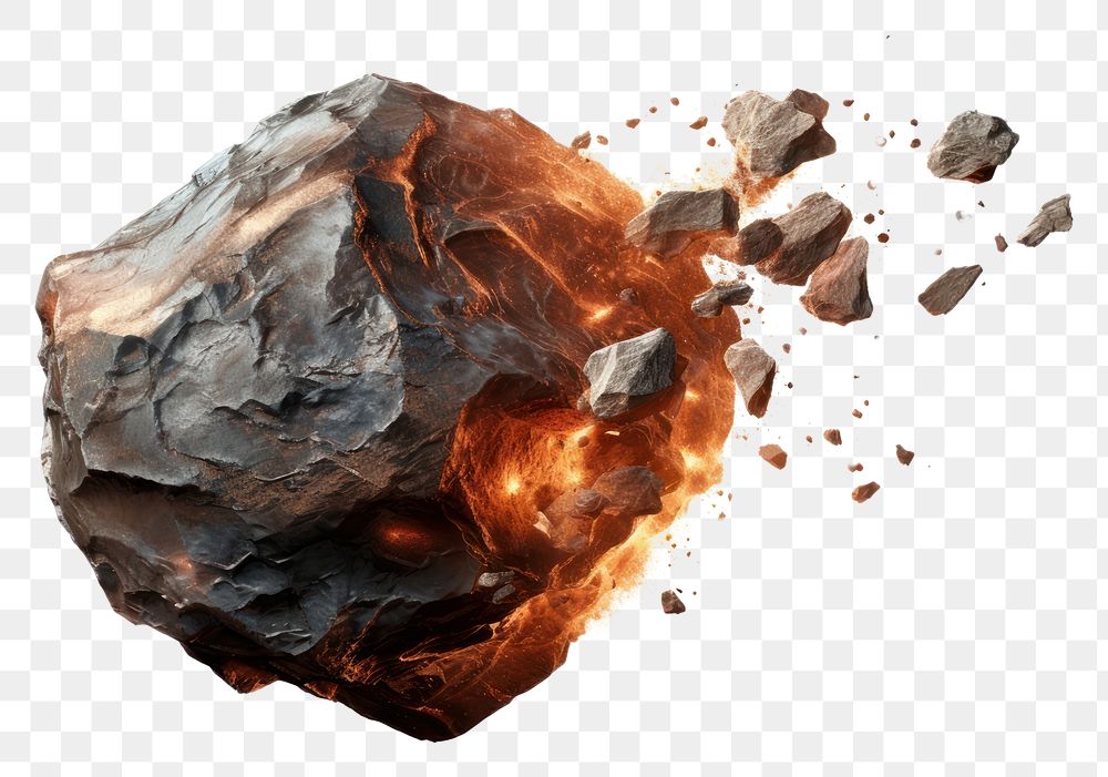 PNG Meteorite white background accessories exploding. AI generated Image by rawpixel.