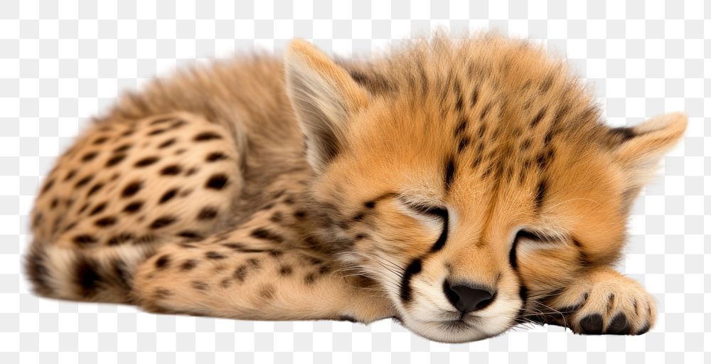 PNG Baby cheetah wildlife animal mammal. AI generated Image by rawpixel.