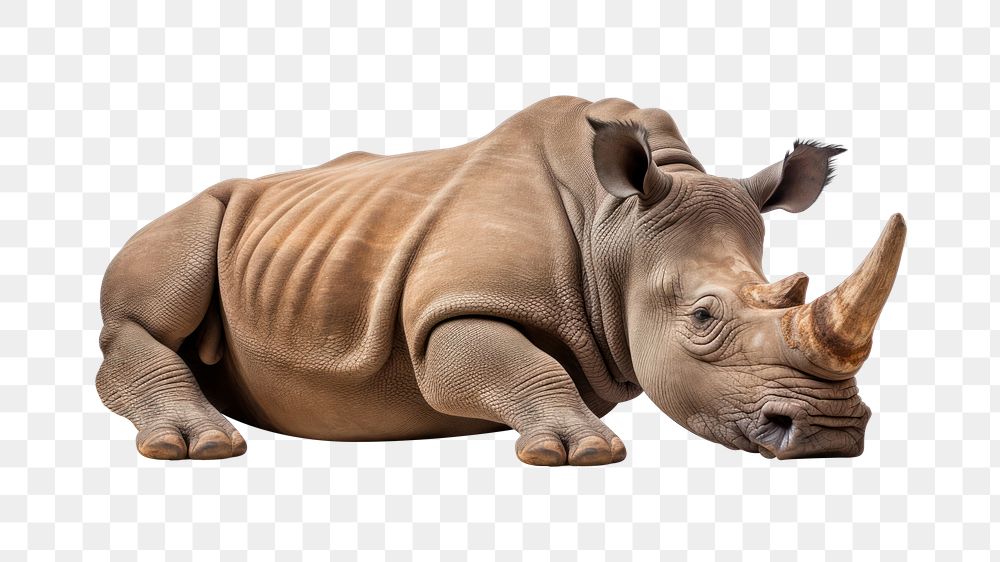 PNG Rhinoceros wildlife animal mammal. AI generated Image by rawpixel.