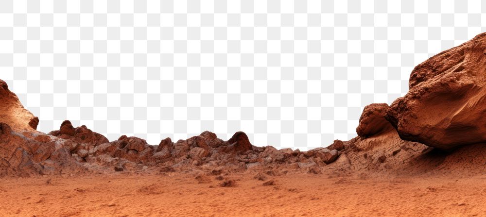 PNG Mars rock landscape outdoors desert. AI generated Image by rawpixel.