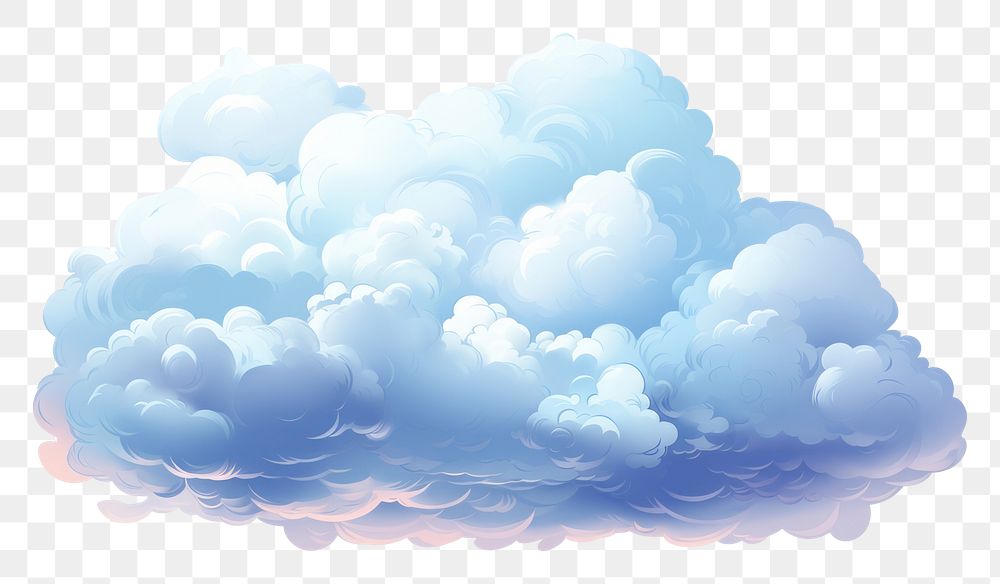 PNG  Illustration cloud backgrounds nature. AI generated Image by rawpixel.