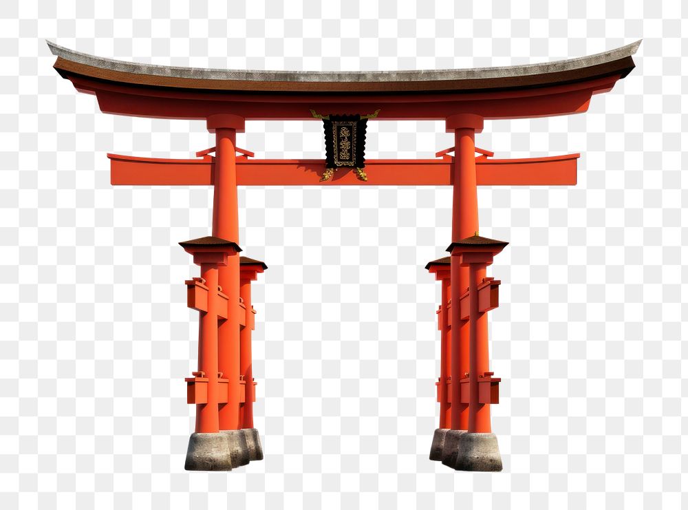 PNG Japanese torii gate white background. AI generated Image by rawpixel.